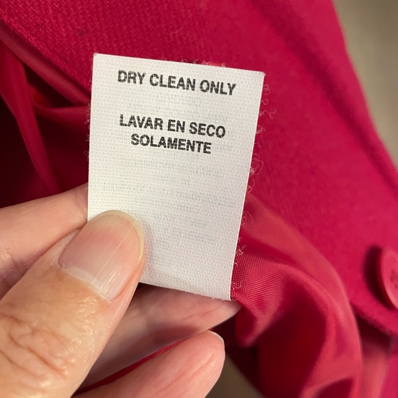 Bridgewater Classics Cranberry Red 100% Wool Bomber Jacket Coat Lightweight - Picture 5 of 15